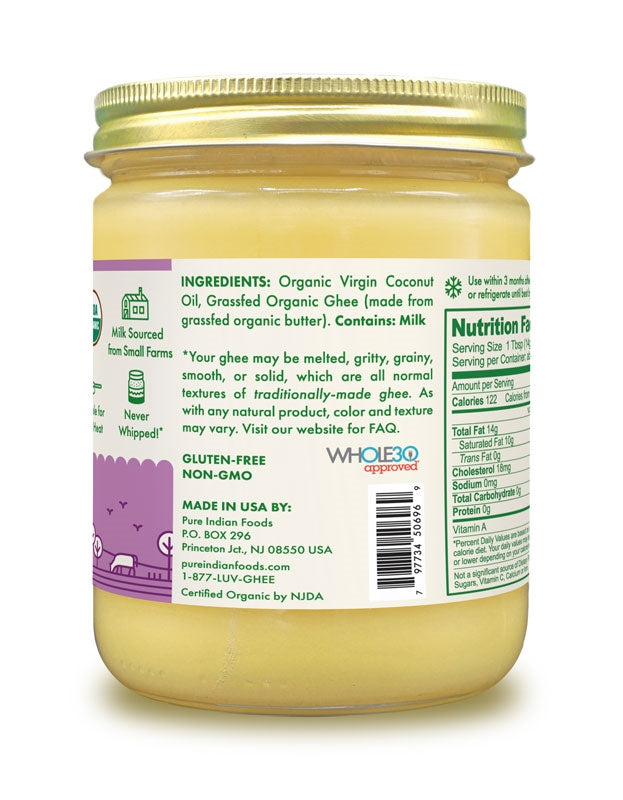 PRIMALFAT™ Coconut Ghee, Virgin & Certified Organic - 14.2 oz