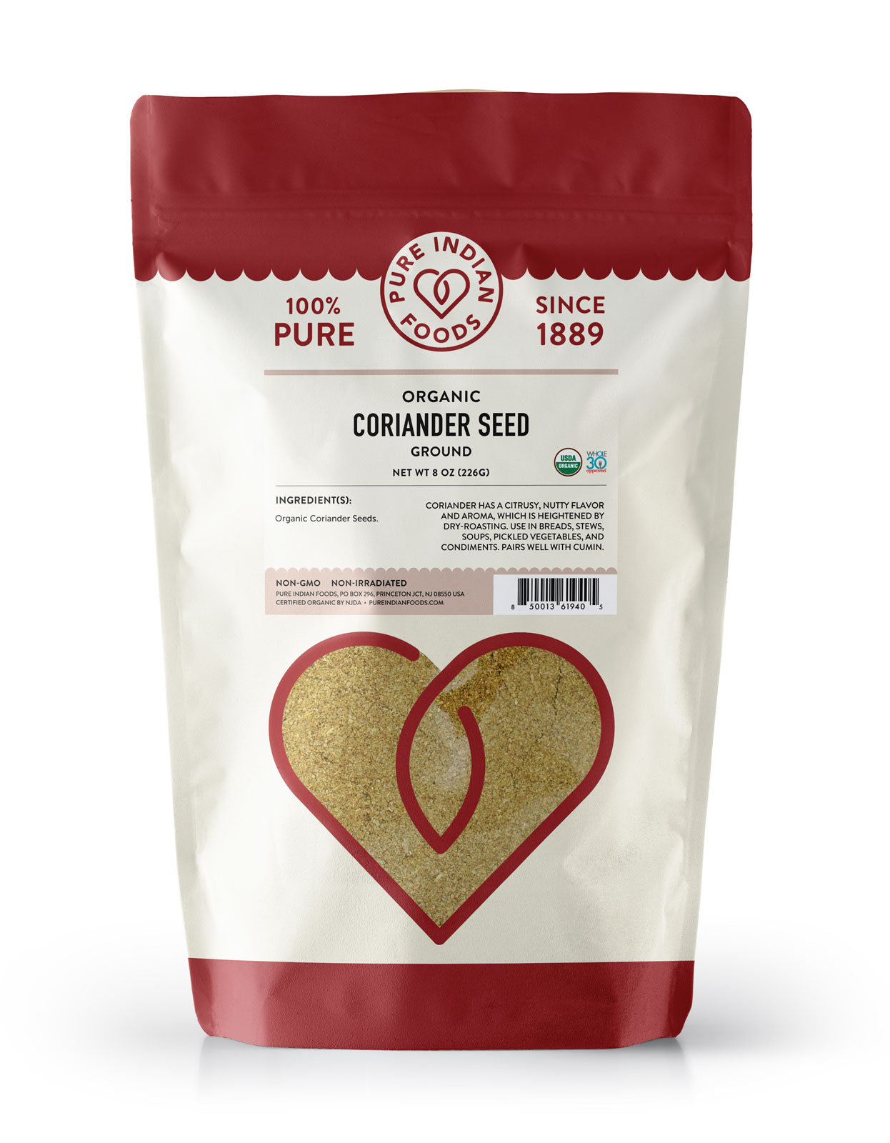 indian coriander seeds for planting Coriander Seed, Certified Organic Whole / 1.2 oz Glass Bottle