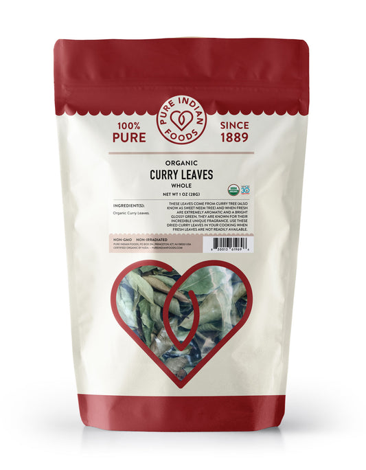Curry Leaves, Certified Organic - 1 oz