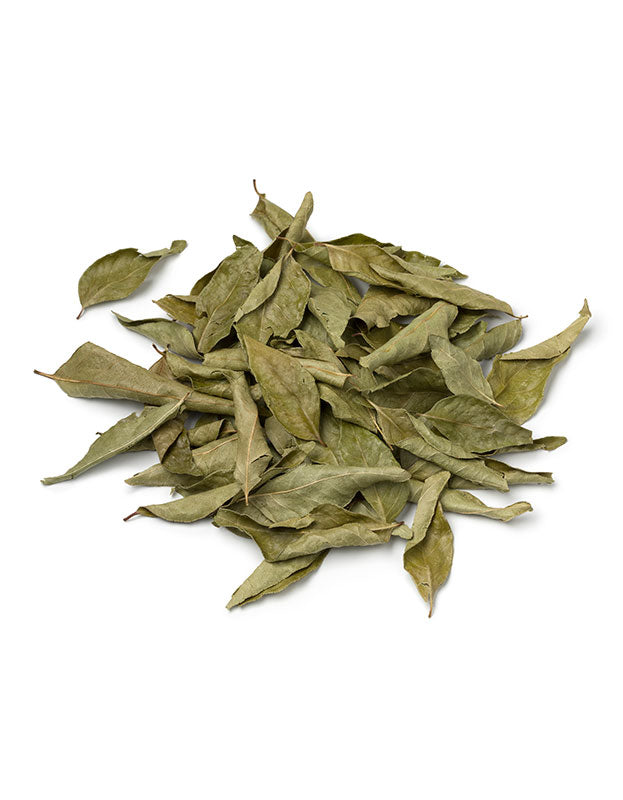 Dried Curry Leaves from Pure Indian Foods. Organic and whole.