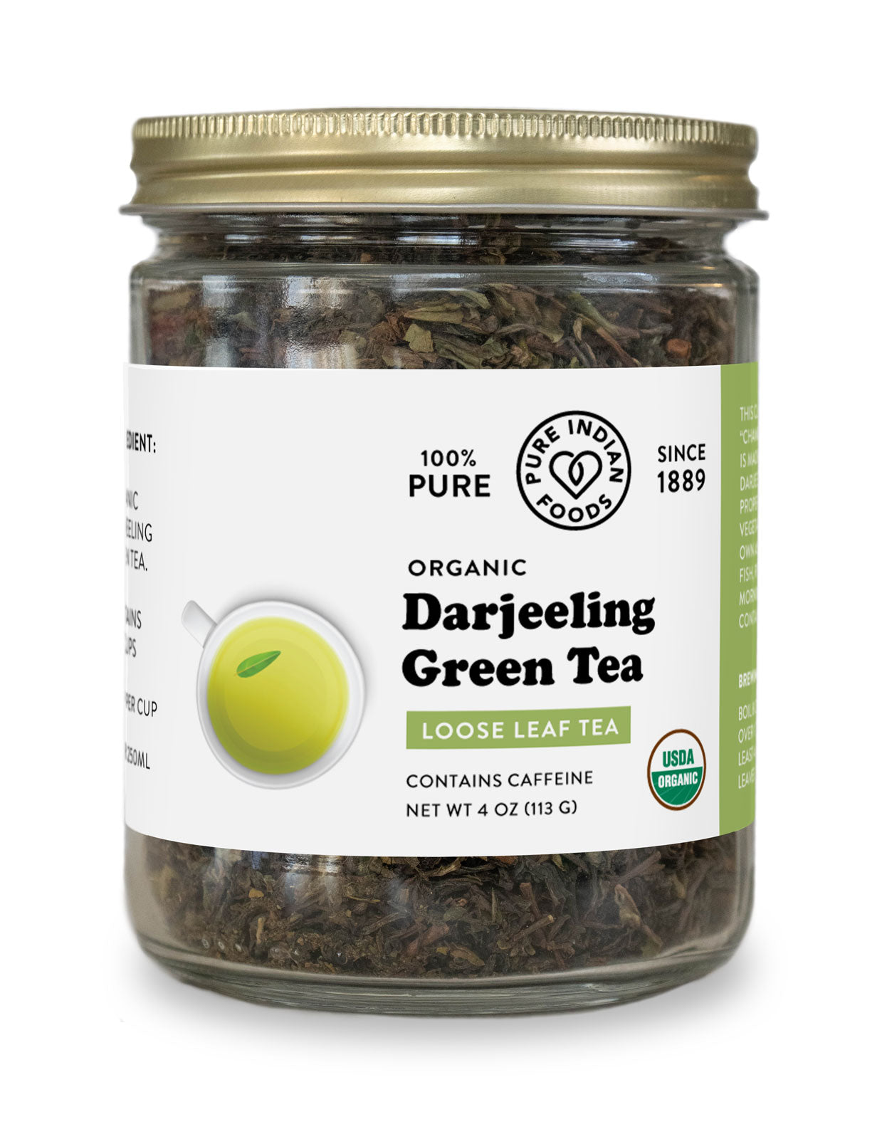 Organic Darjeeling black tea from India - Metal Box - George