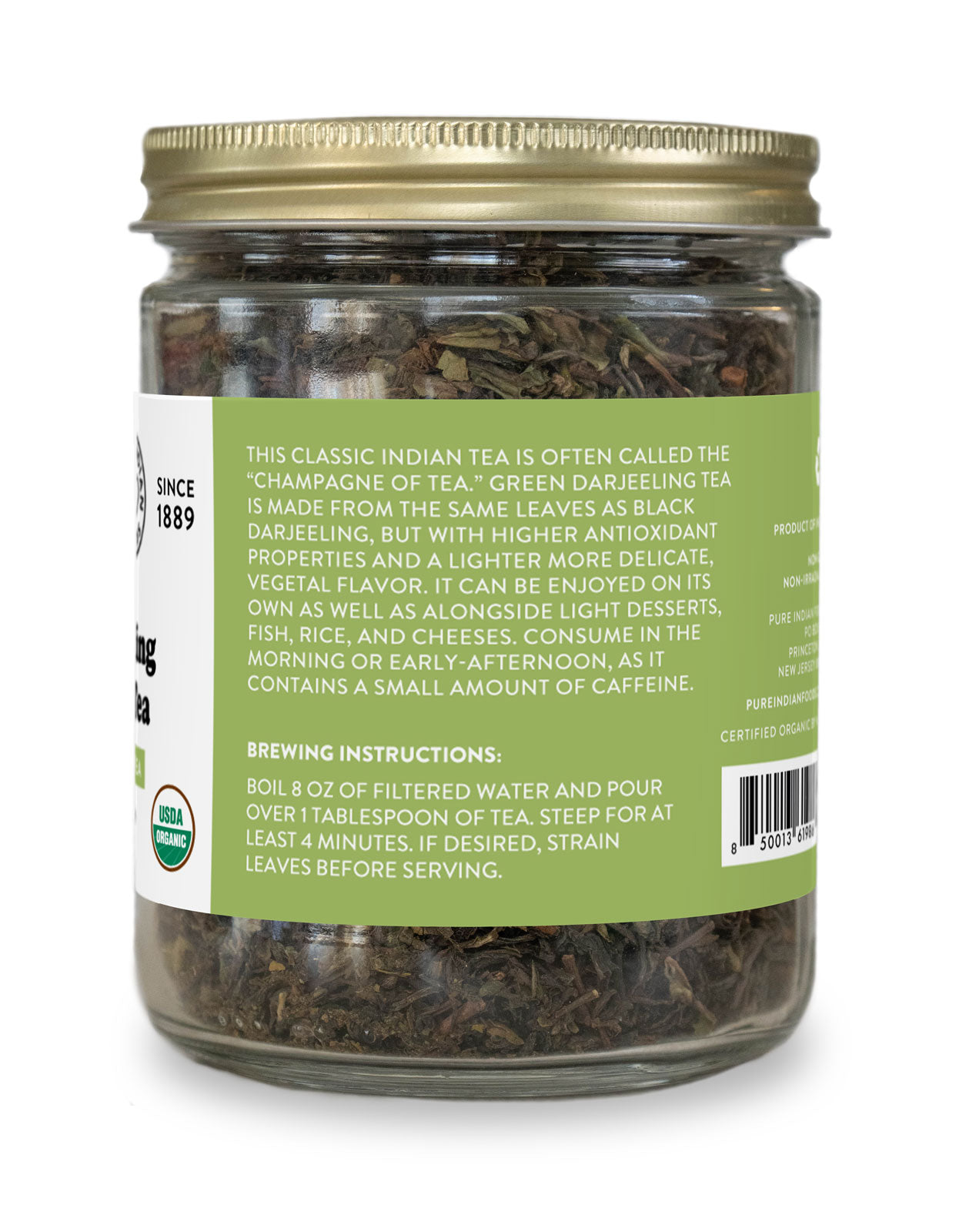 Organic Darjeeling black tea from India - Metal Box - George