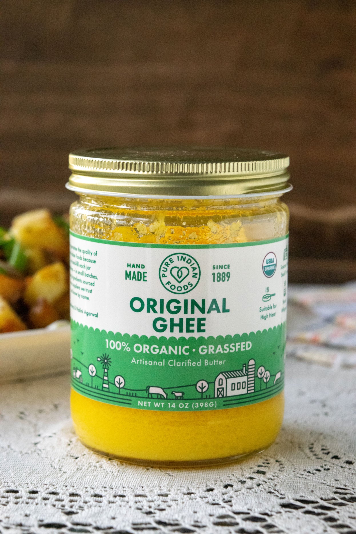 Ancient Organics Ghee, Organic Grass Fed Ghee Butter Gluten Free