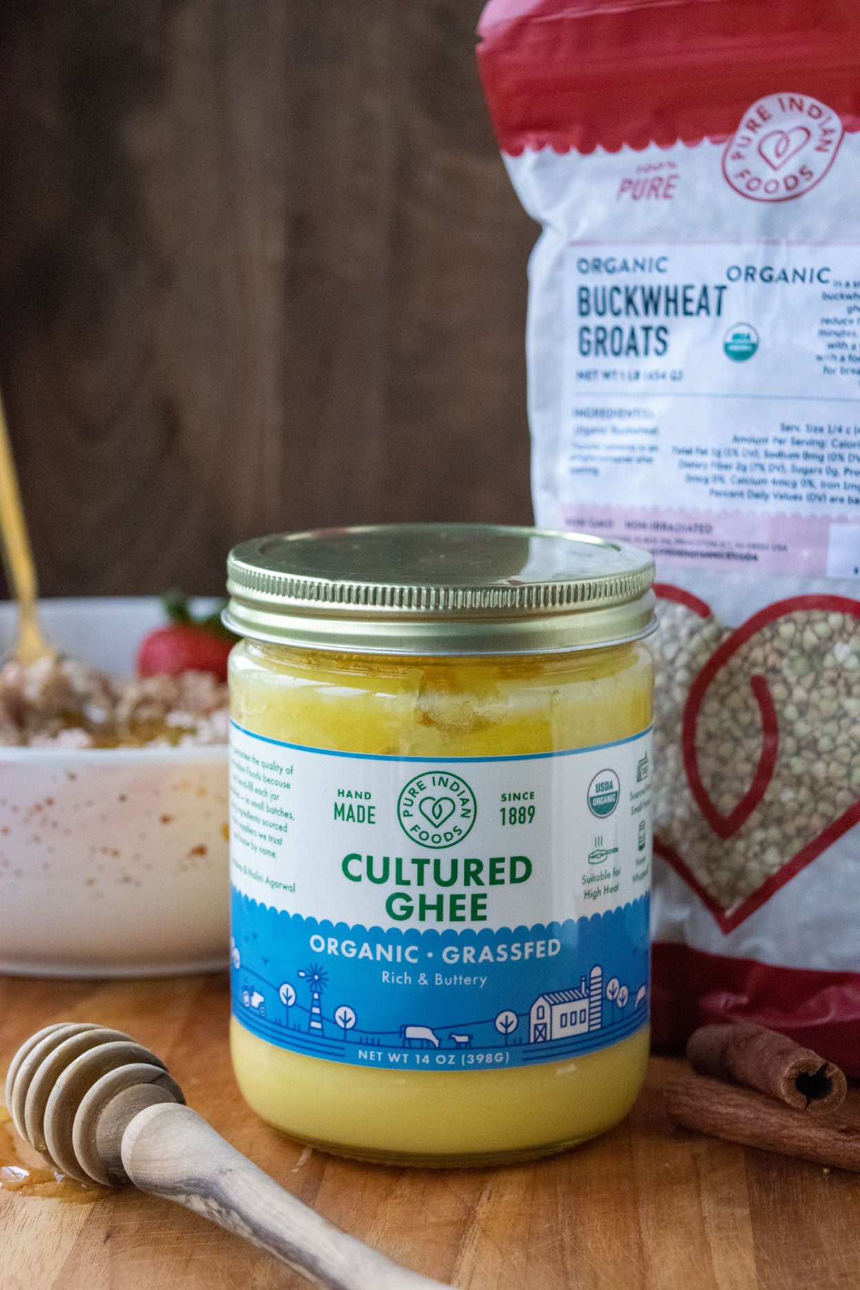 MILKIO Cultured Organic Ghee, Ghee Organic Grass-Fed, Ghee Oil