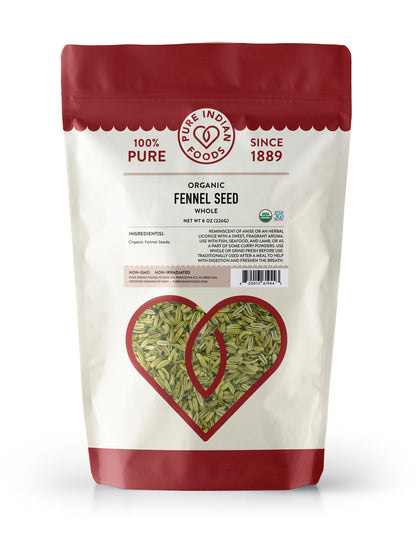 Fennel Seed, Certified Organic