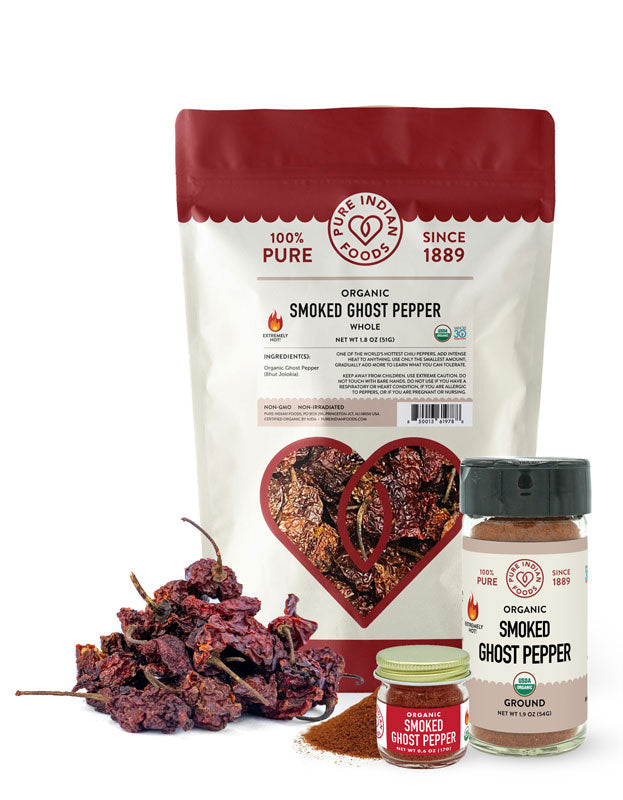 Ghost Pepper (Smoked Bhut Jolokia), Certified Organic