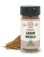 1 glass jar of Pure Indian Foods Organic Garam Masala Powder