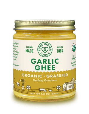 Garlic Ghee, Grassfed & Certified Organic - 7.8 oz