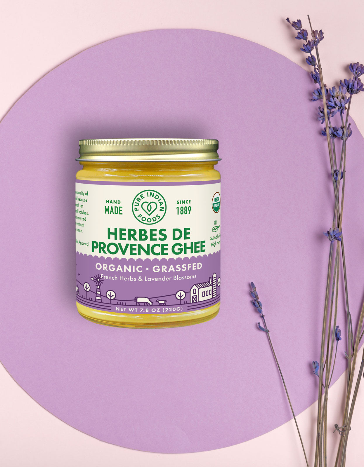 Herbes de Provence Ghee, Grassfed & Certified Organic - 7.8 oz