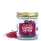 Pure Indian Foods Organic Kashmiri Saffron, 2g, packaged in a glass jar.