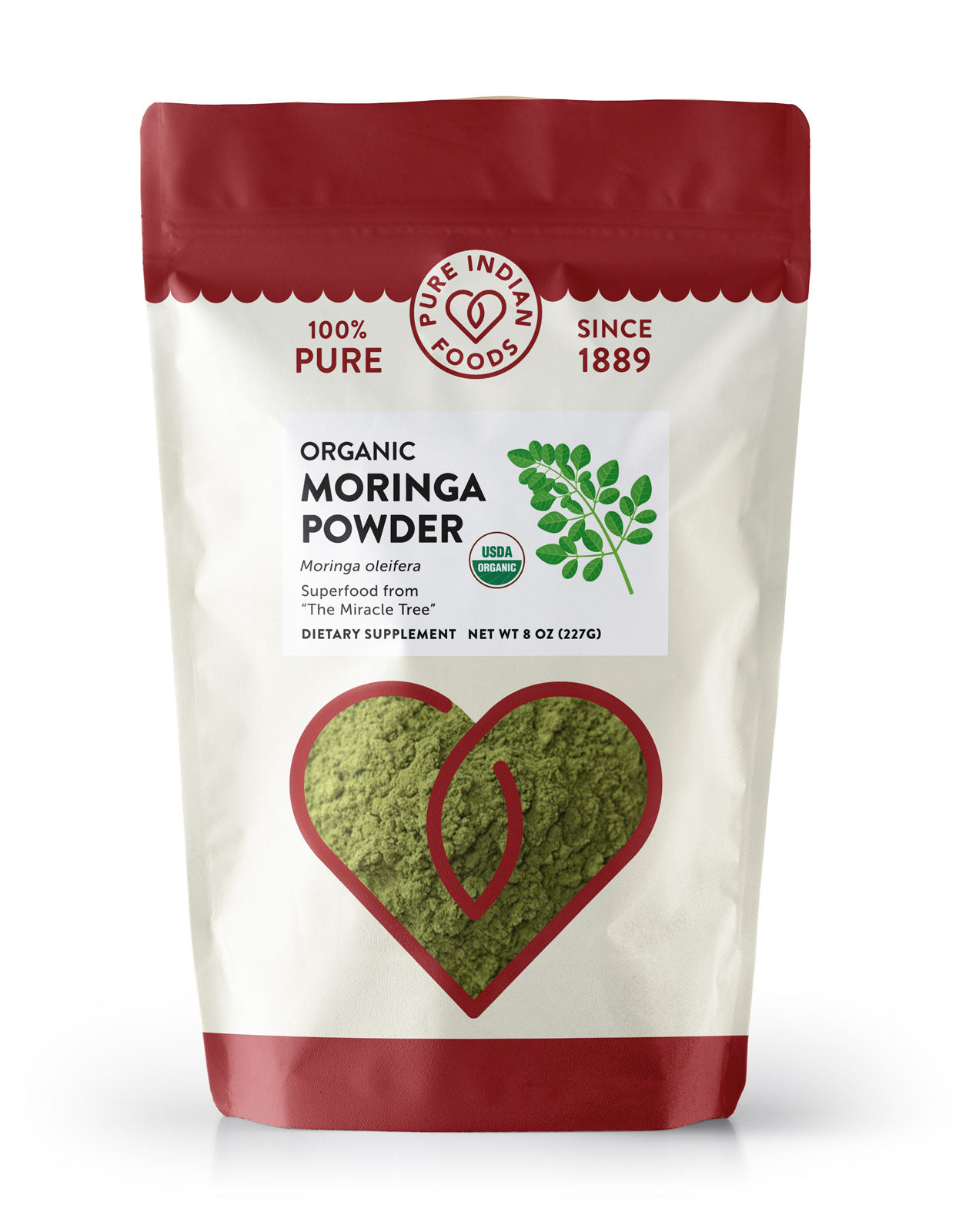 Moringa Powder, Certified Organic - 8 oz