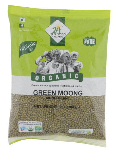 Moong/Mung Bean, Whole Green, Organic