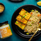 Grilled tempeh and indian rice made with our keto curry sauce