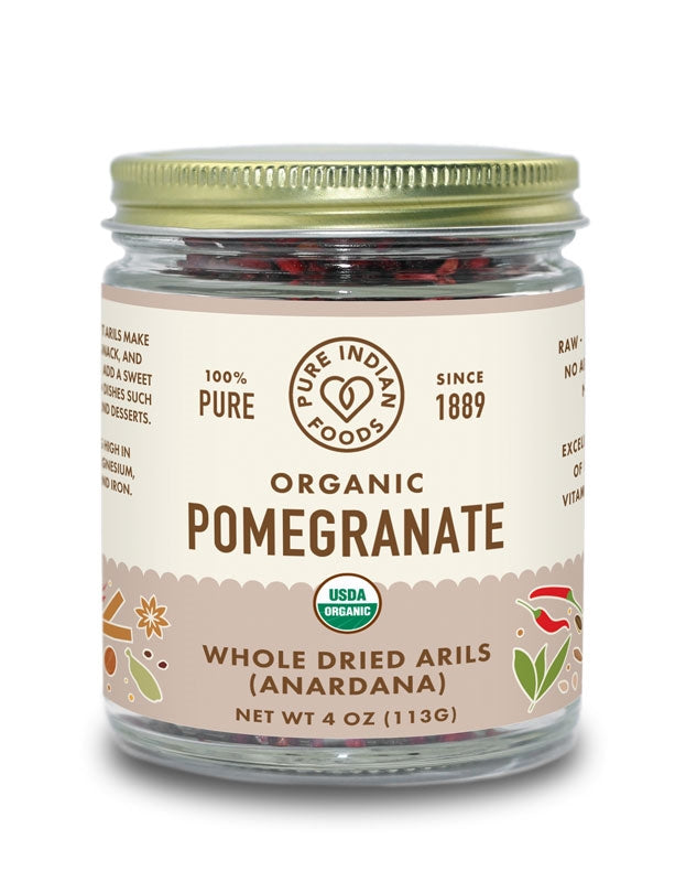 1 jar of Organic Dried Pomegranate Seeds (Anardana) from Pure Indian Foods.