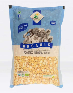 Roasted Bengal Gram (Roasted Chana Dal) 2.2 lbs., Certified Organic