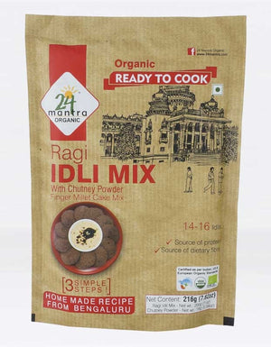 Ragi Idli Mix 216g, Certified Organic
