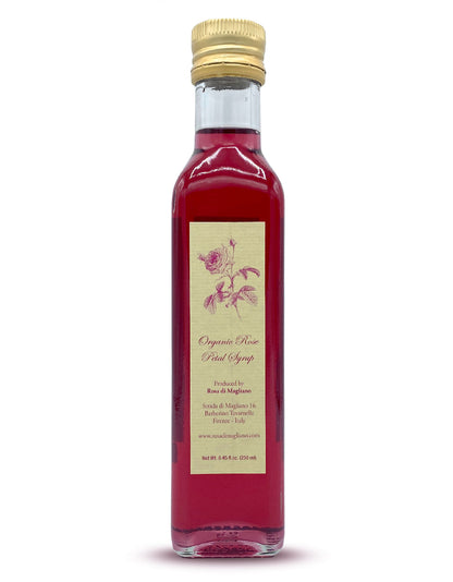 Rose Syrup, Certified Organic - 8.5 oz (250mL)