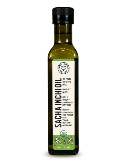 1 bottle of pure indian foods organic sacha inchi oil