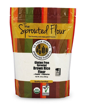 Sprouted Brown Rice Flour 1 lb, Certified Organic