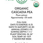 Organic Cascadia Snap Pea Seeds