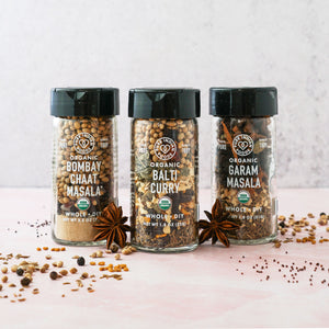 Spice Up Your Life: 3 Whole Spice Blends for Authentic Indian Cuisine, Certified Organic