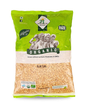 Toor (Arhar) Daal - Yellow Split Peas 2 lbs., Certified Organic