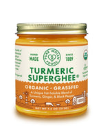 1 jar of Pure Indian Foods Turmeric Superghee, an organic, grassfed turmeric ghee infused with additional ginger and black pepper