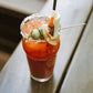 Tamarind Bloody Mary made with our organic tamarind paste and vegan Worcestershire sauce