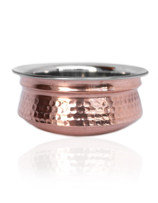 Handi Serving Bowl - Pure Copper & Stainless Steel