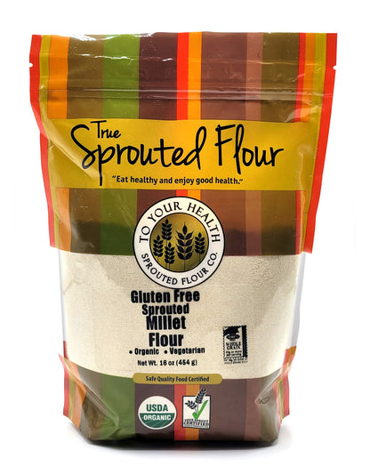 Sprouted Millet Flour, Certified Organic - 1 lb.
